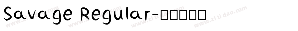 Savage Regular字体转换